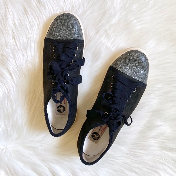 Lanvin Shoes - Lanvin Stingray Embossed Sneakers Size 39